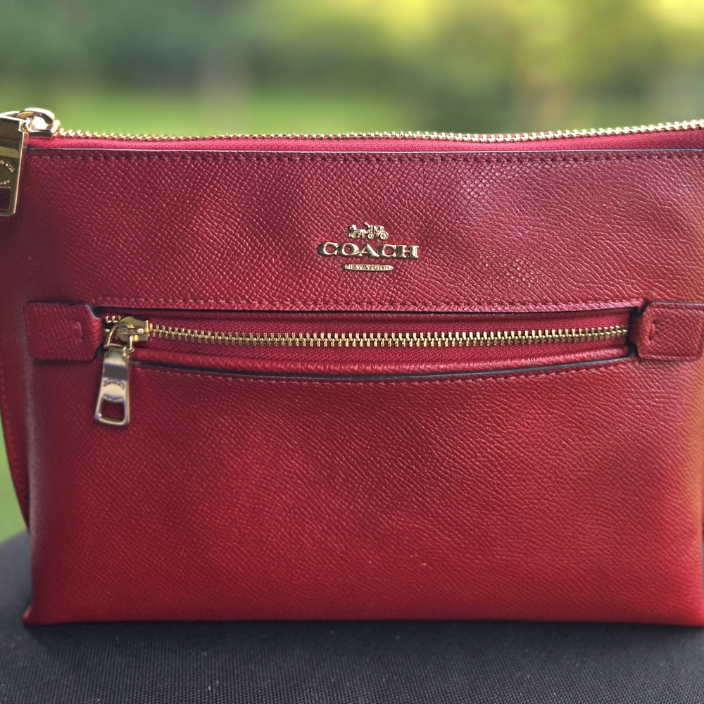 Coach Red Leather Women's Bag